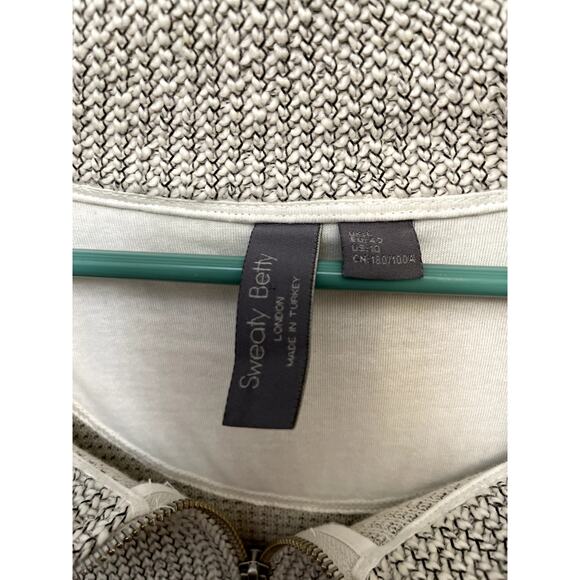 Sweaty Betty Women's Beige Gray Sweater Pullover Long sleeve Sz 10 - Picture 3 of 4